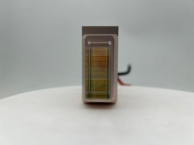 Custom laser stack production with prism